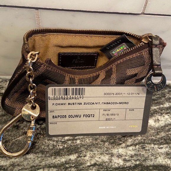 Authentic Fendi Borsa Spy Zucca Nappa Tobacco - Picture 10 of 11